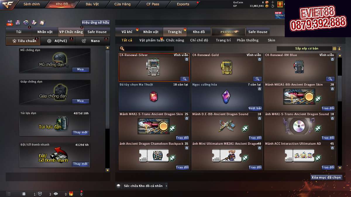 shop acc cf uy tin gia re